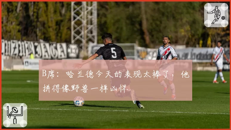 B席：哈兰德今天的表现太棒了，他拼得像野兽一样凶悍