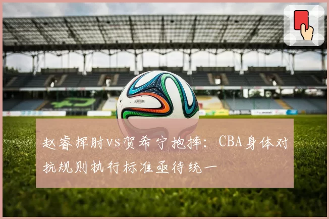 赵睿挥肘vs贺希宁抱摔:CBA身体对抗规则执行标准亟待统一